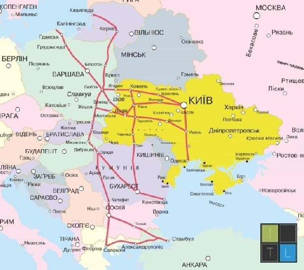 Новый транспортный маршрут, соединяющий Oдессу и Львов